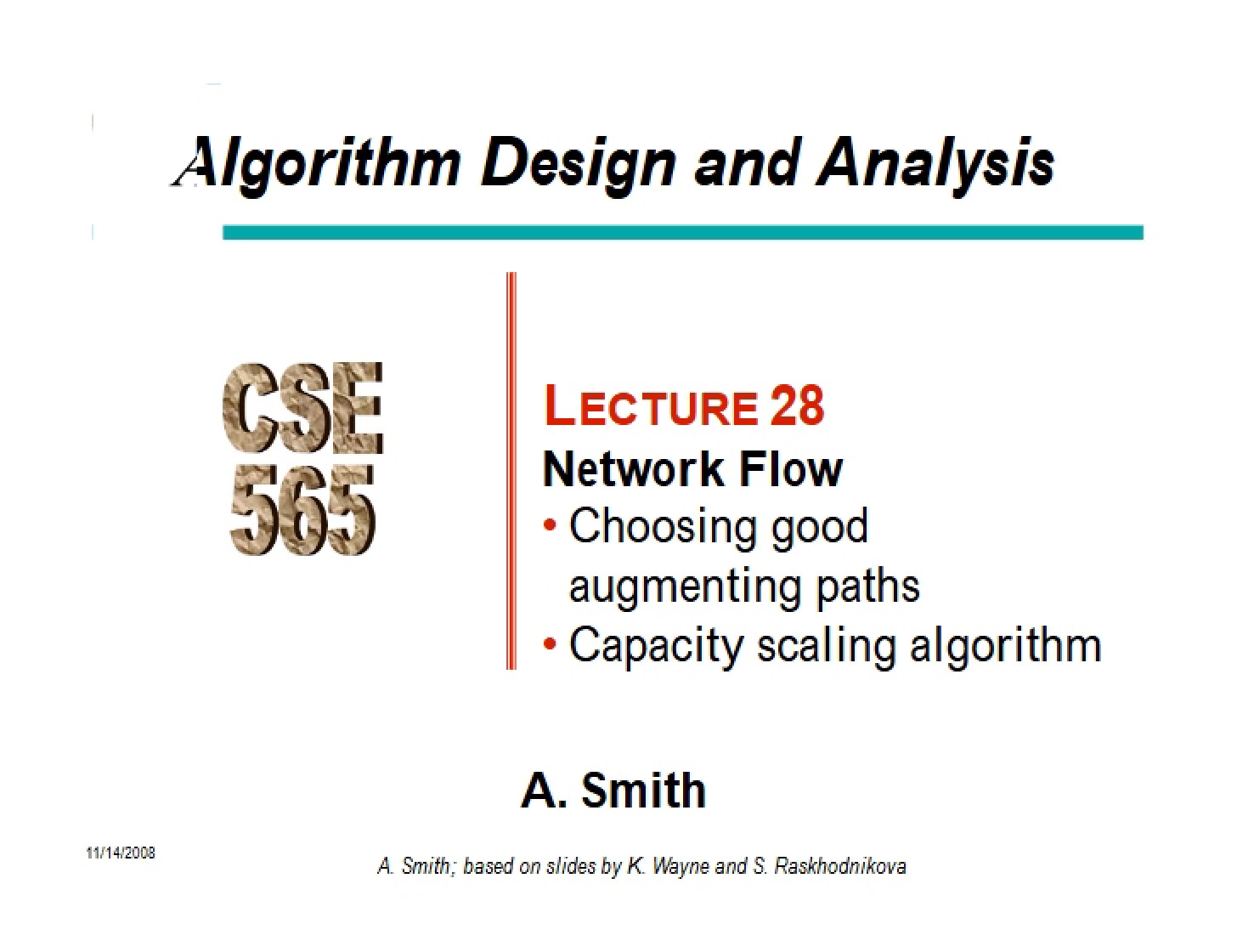 Flow in Networks