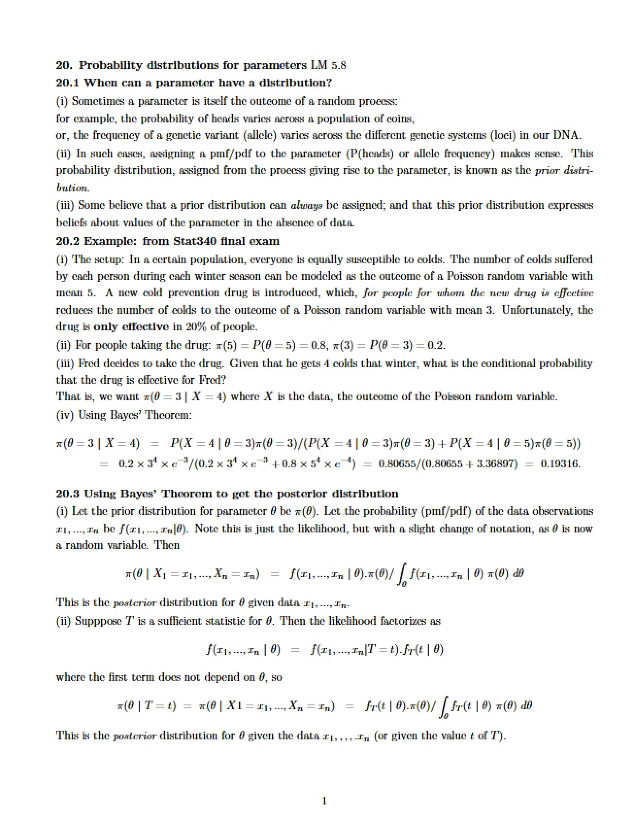 Notes for Preparation