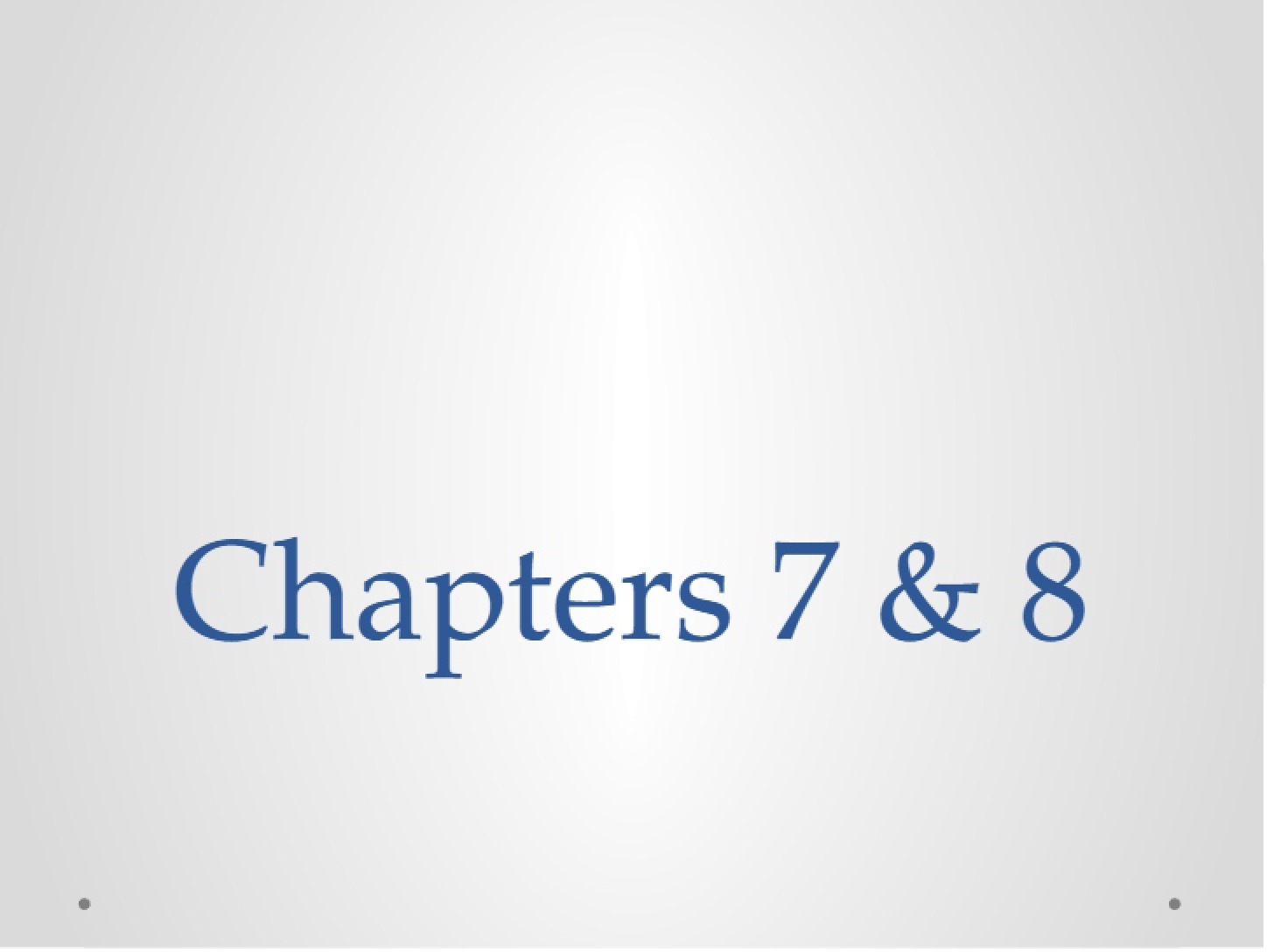 Lecture 5 Student Notes
