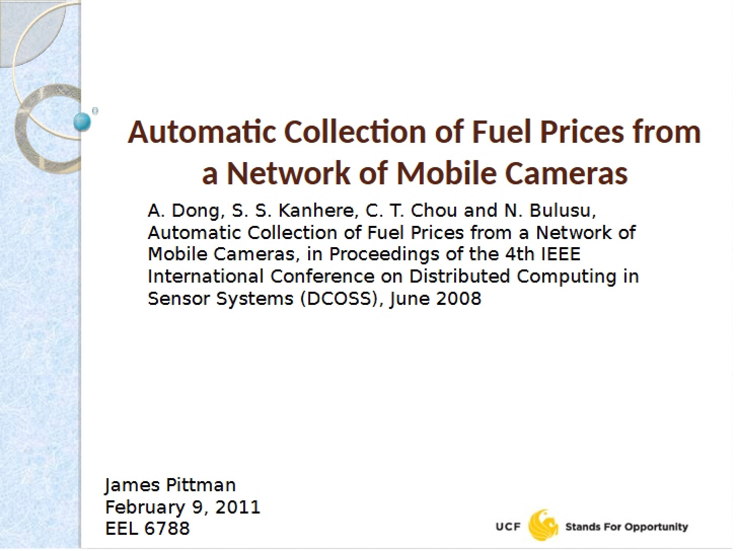 Mobile Camera Network Fuel Price Collection (Automatic)