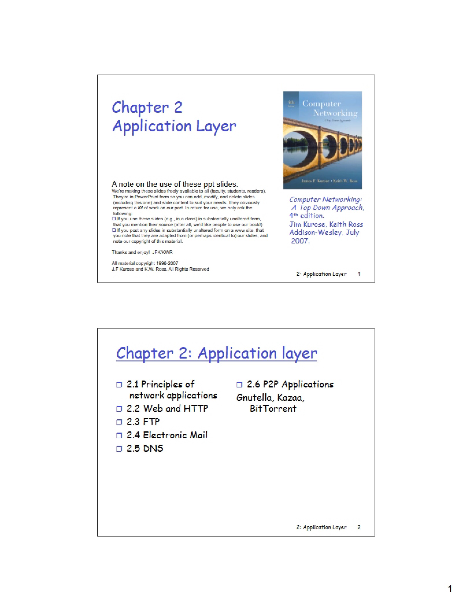 Computer Networks Lecture Notes
