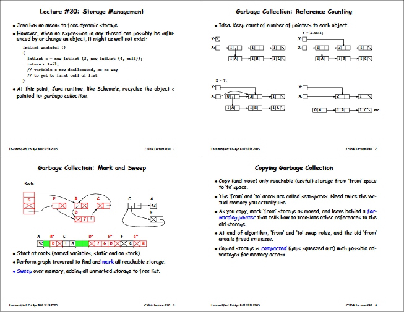 Managing Storage (Lecture 30)