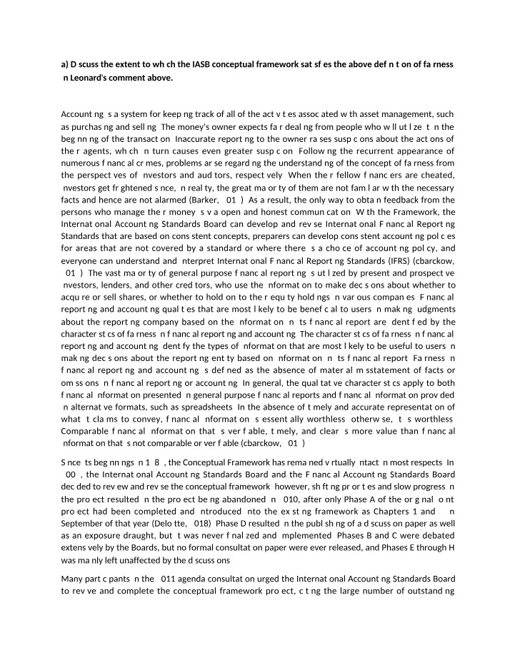 Individual Work for Course