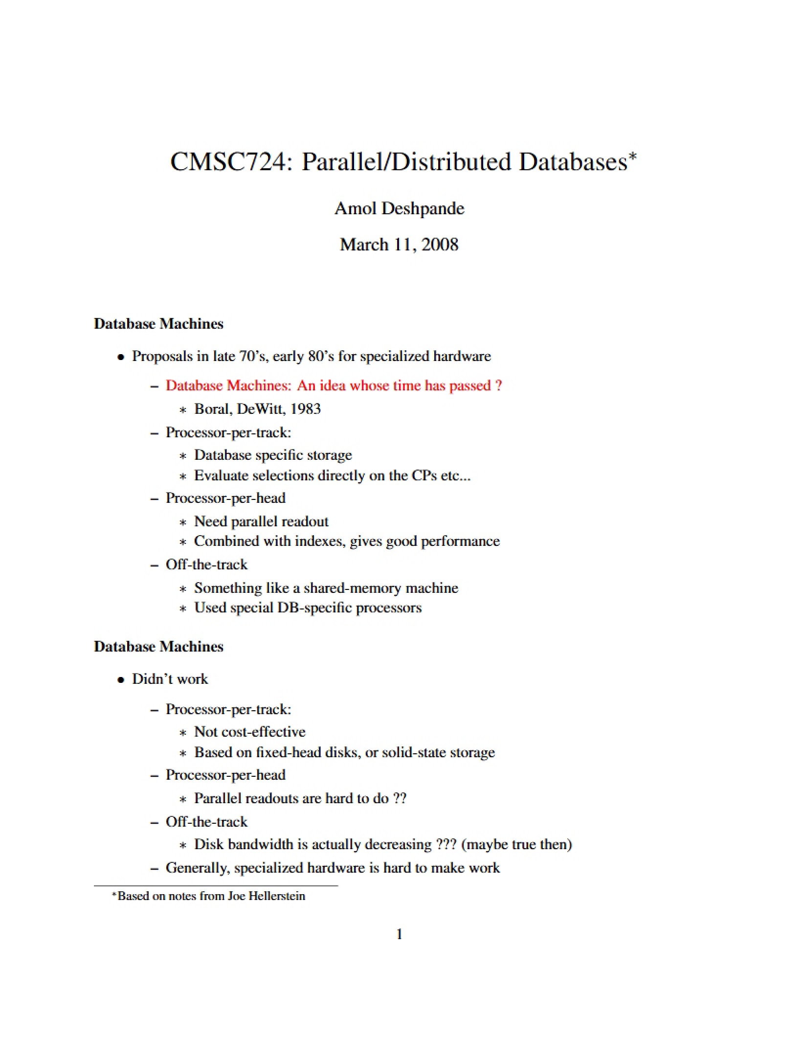 Databases Parallel and Distributed