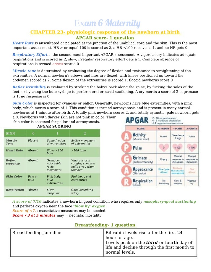 Newborn Physiologic Response at Birth