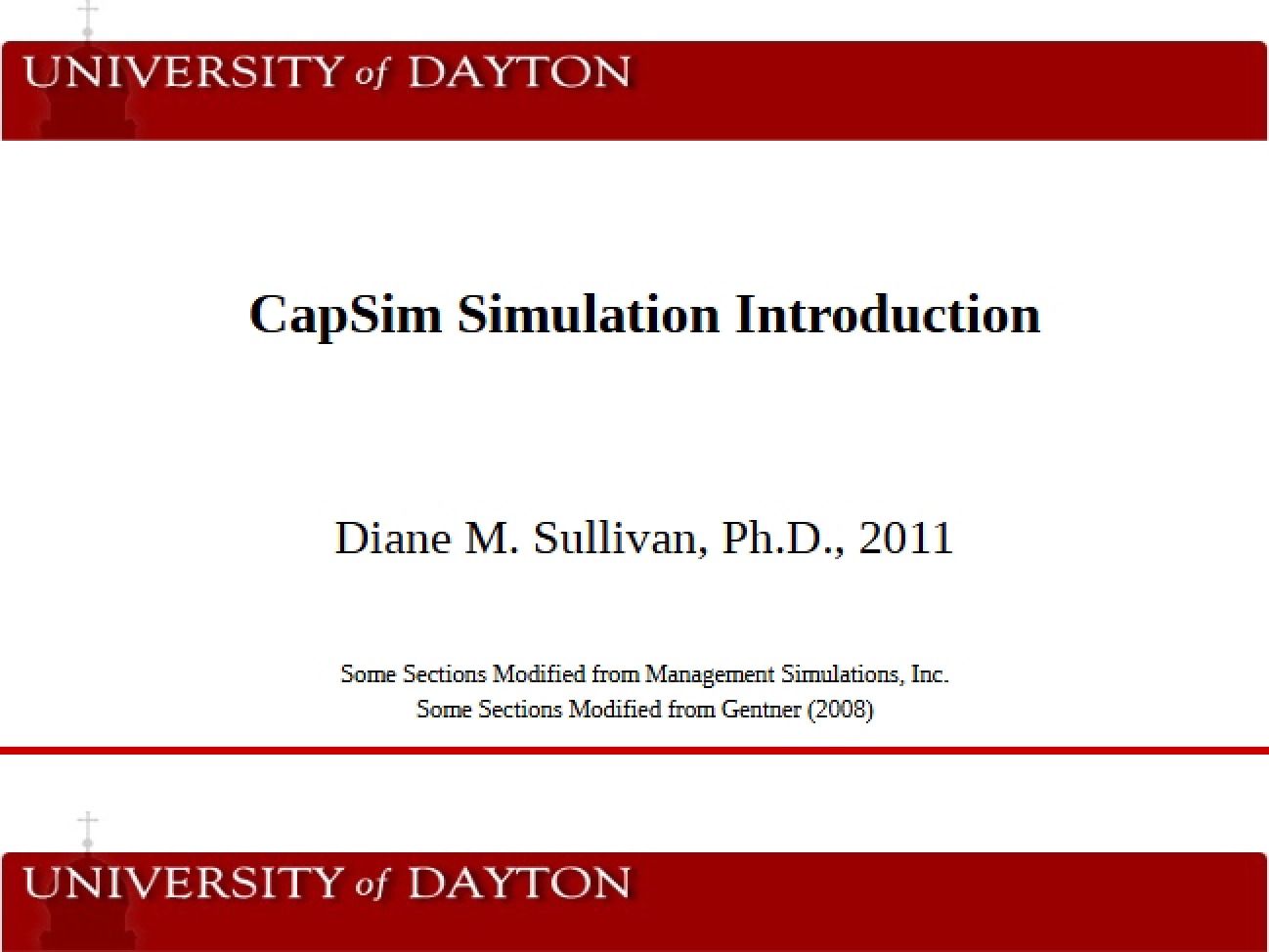 Enterprise Management CapSim Exercise