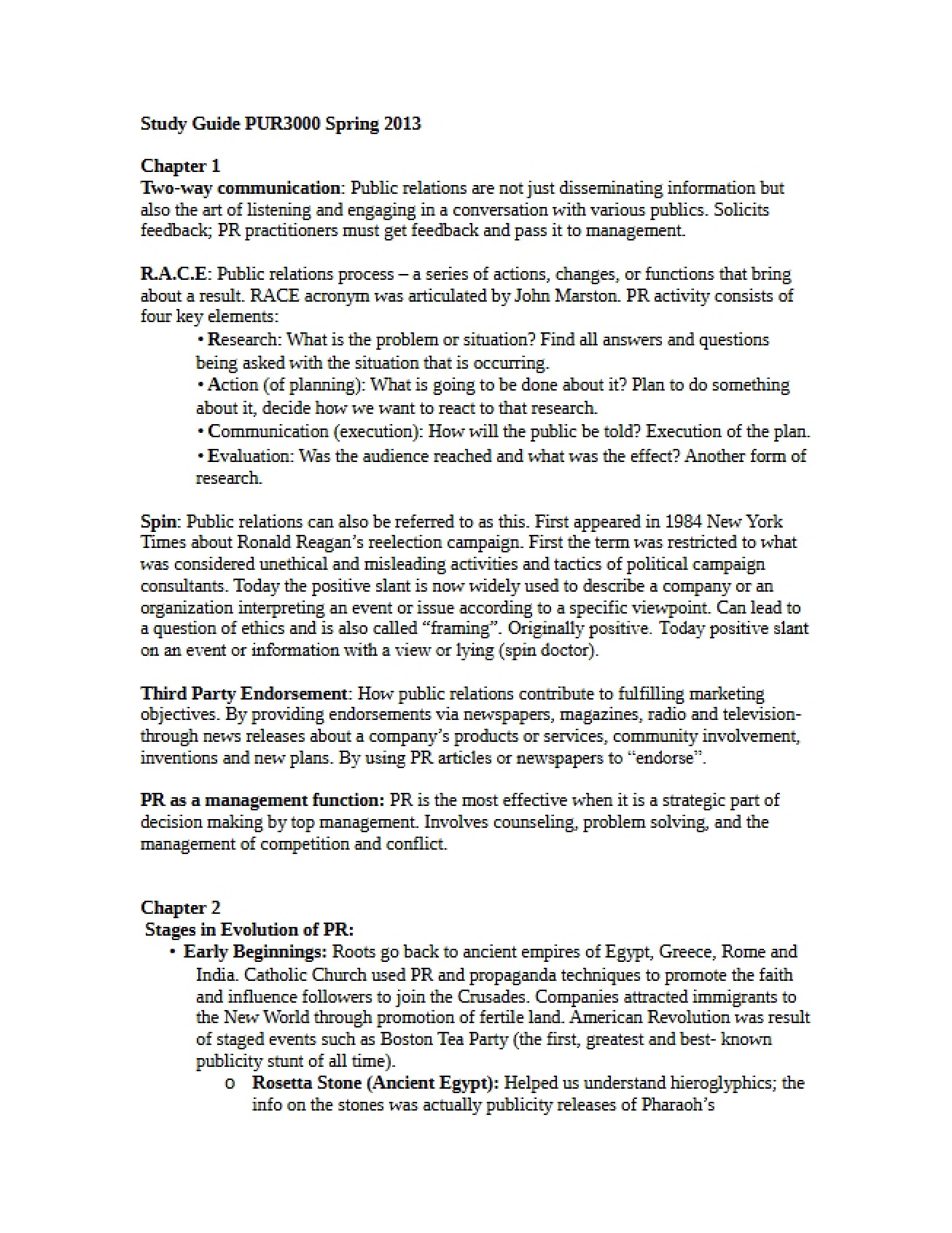 Exam Prep Guide
