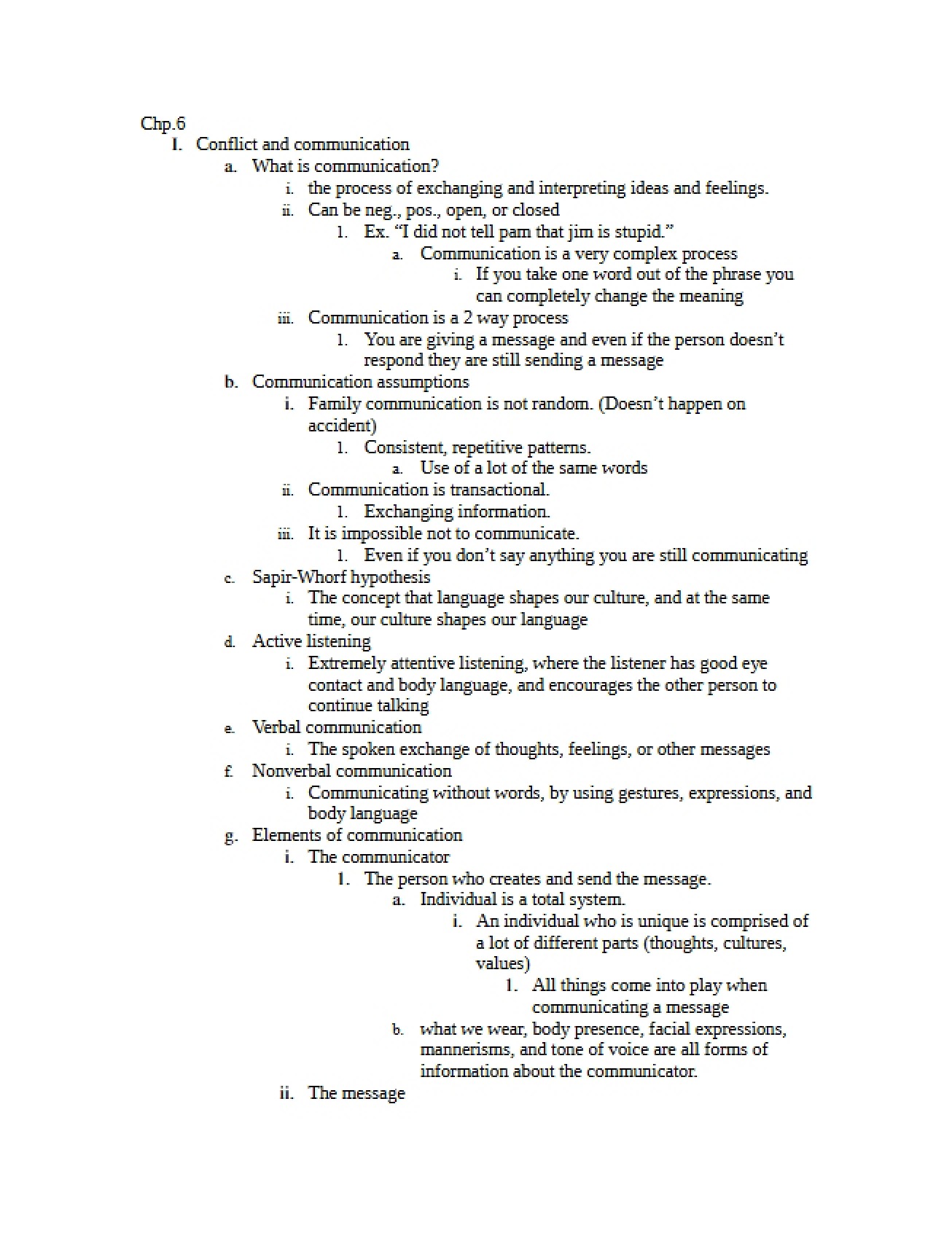 Resolving Conflict Through Effective Communication
