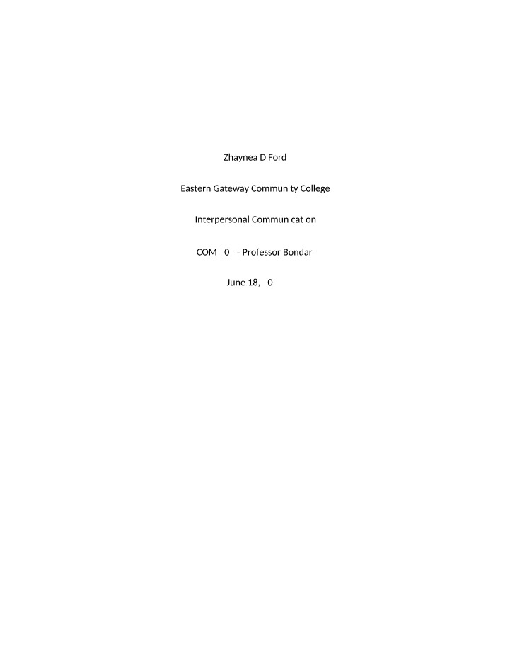 COM105 Reflective Writing - Perception