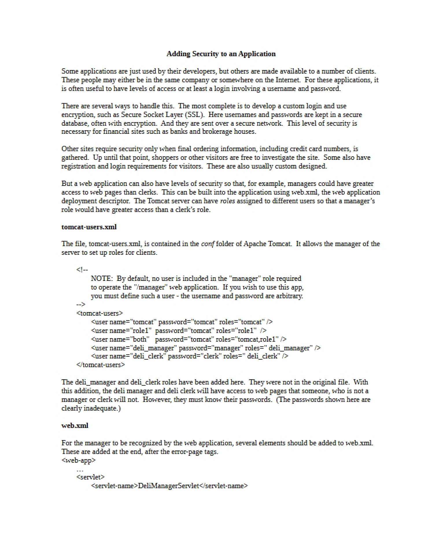 Application Security Implementation