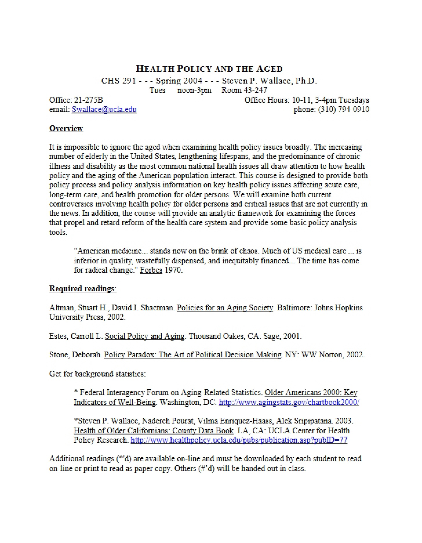 Old HP04r Syllabus