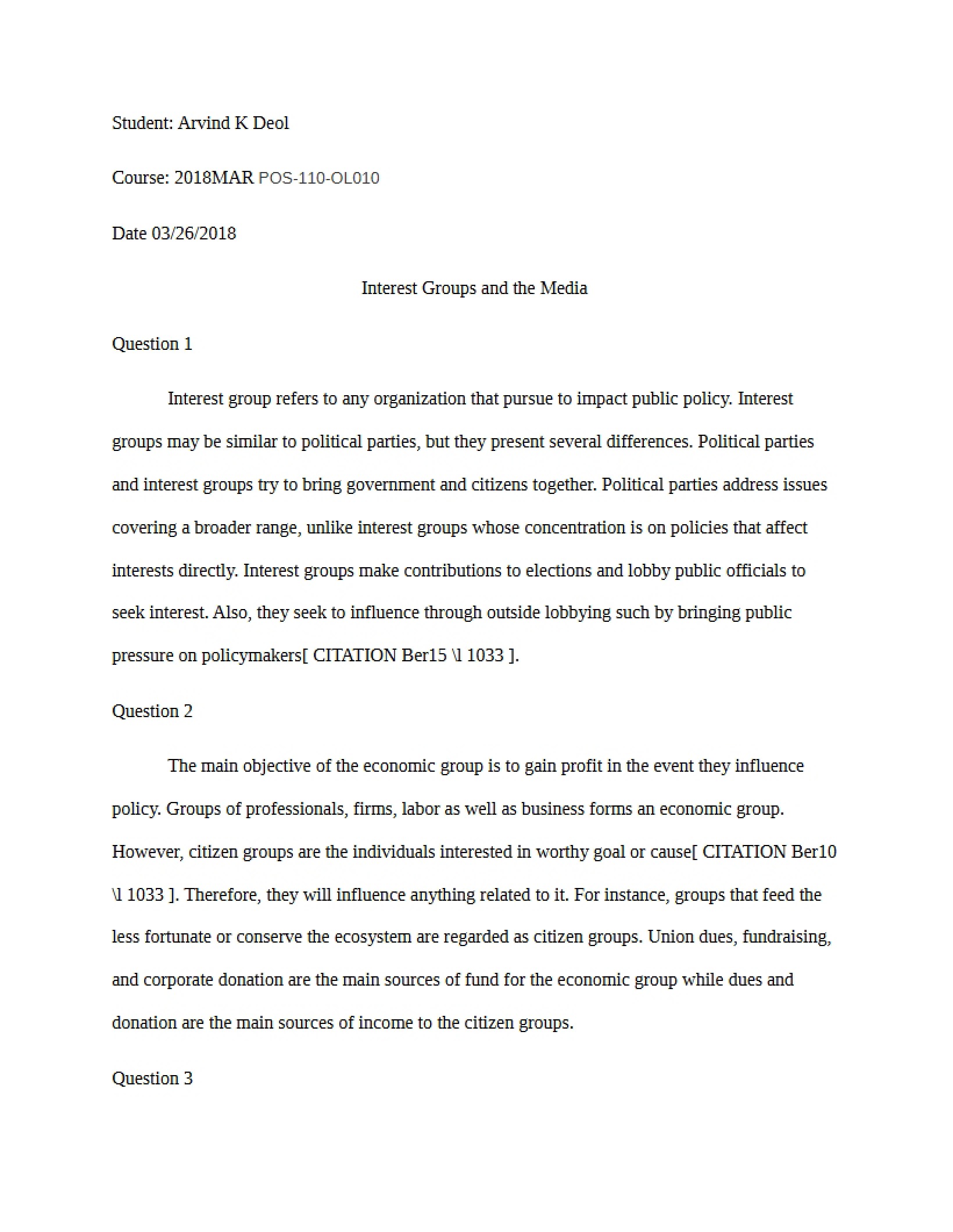 Media and Interest Groups