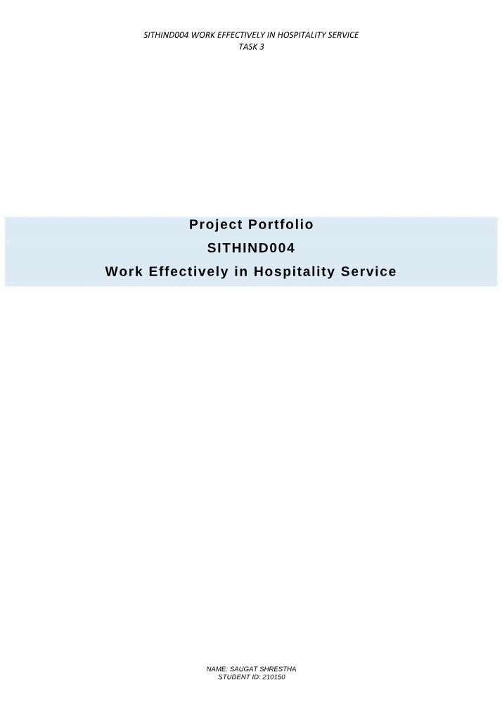 SITHIND004 Task 3 Project Portfolio