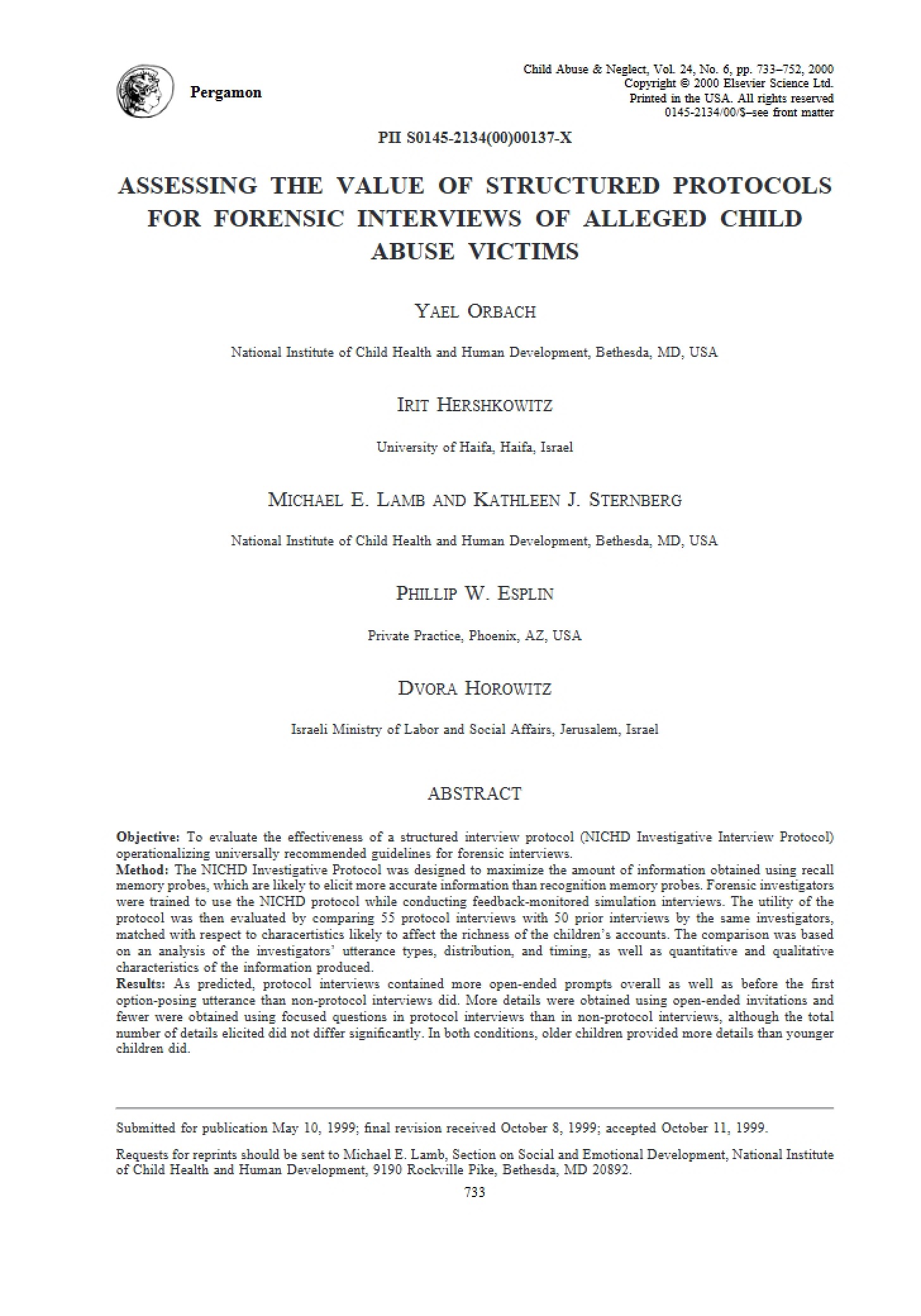 Article on Research