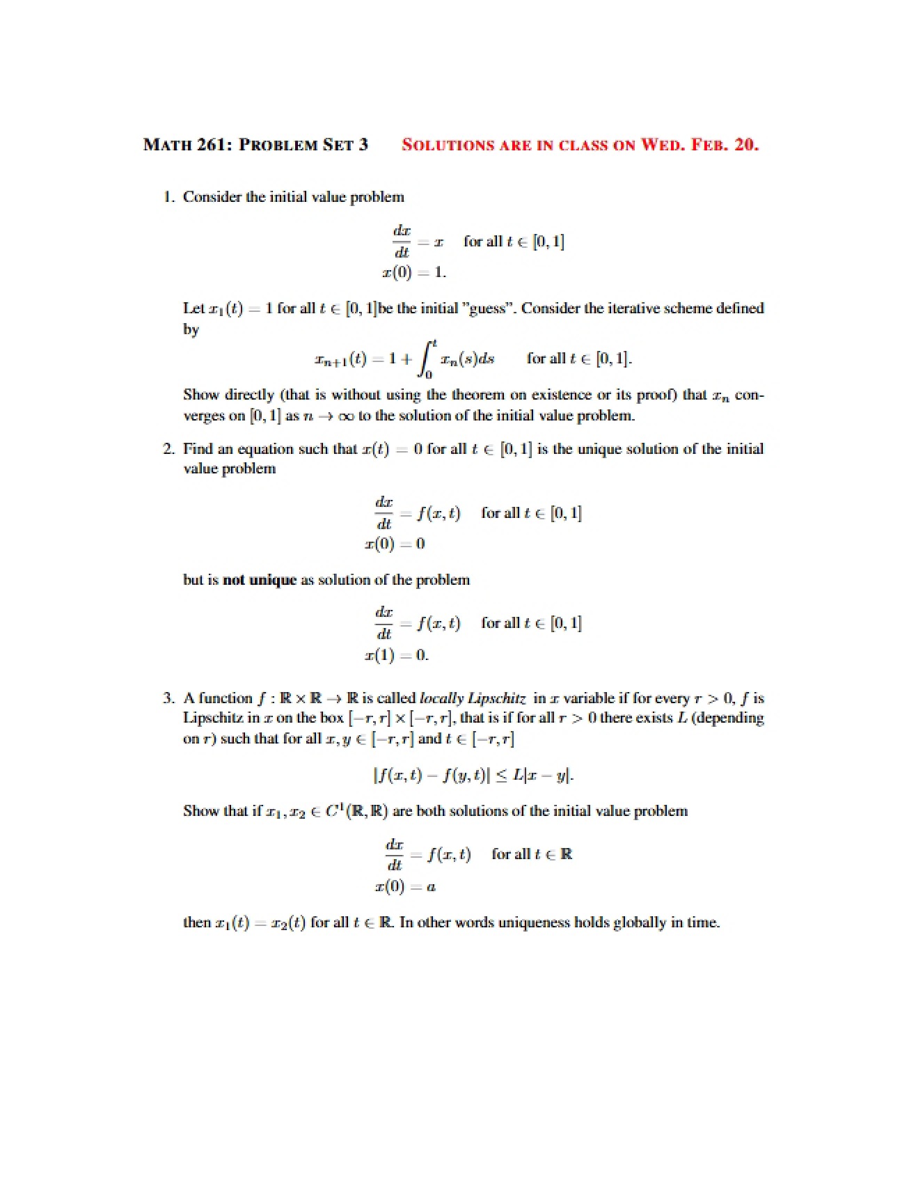 Problem Set 3