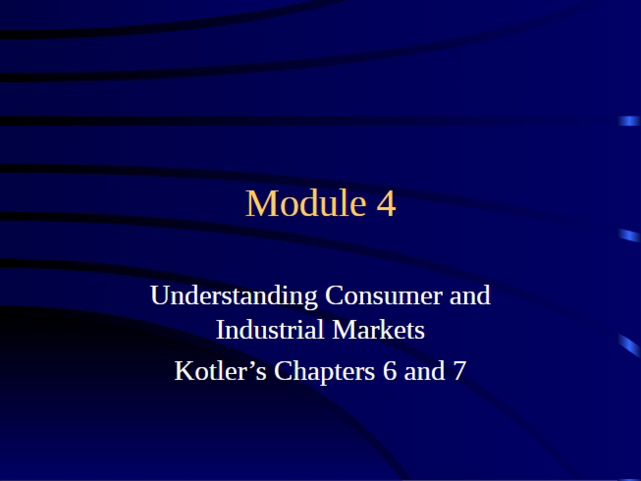 Industrial and Consumer Market Understanding