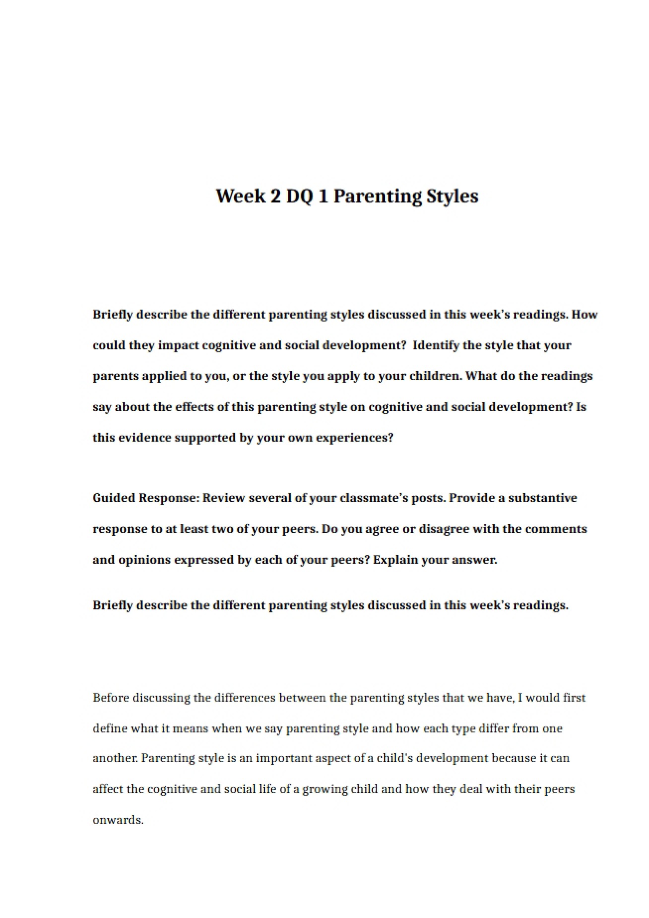 Parenting Style Classification