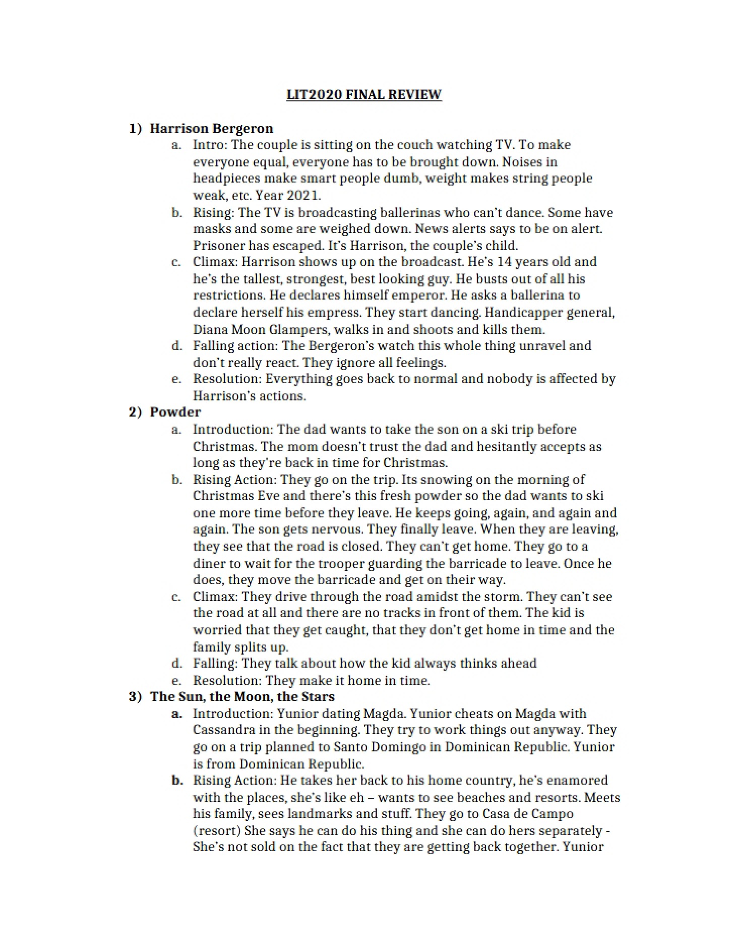 End-of-Course Recap