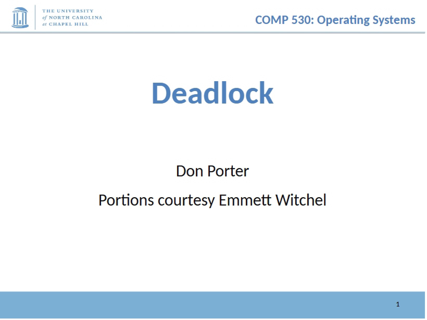 Deadlock Principles