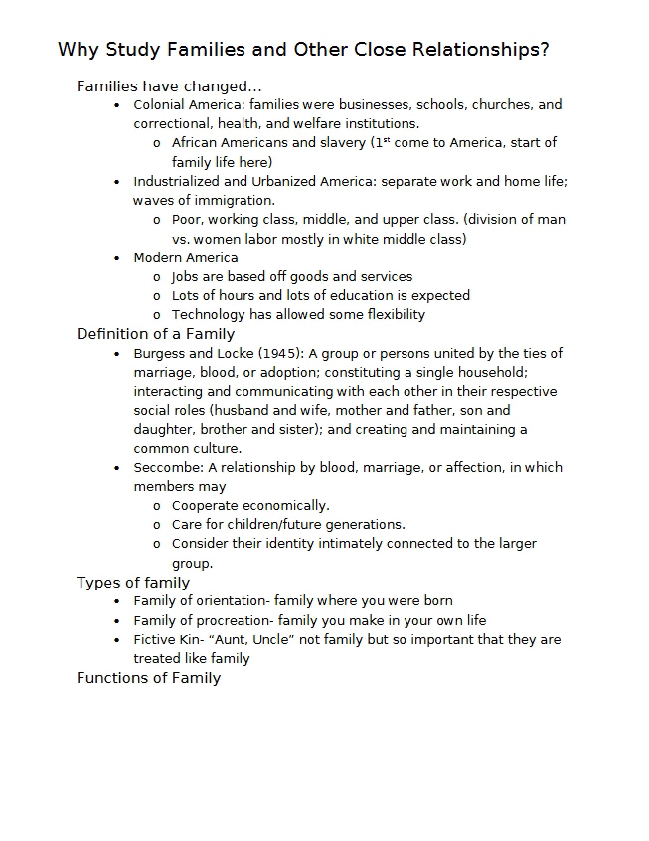 Methodologies for the Study of Families