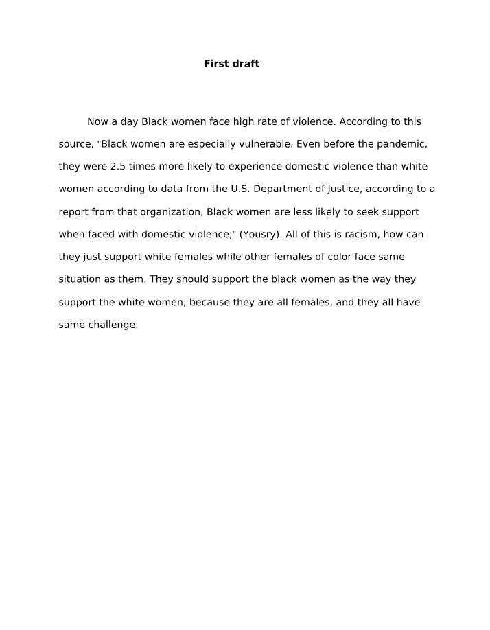 Addressing High Rates of Violence Against Black Women