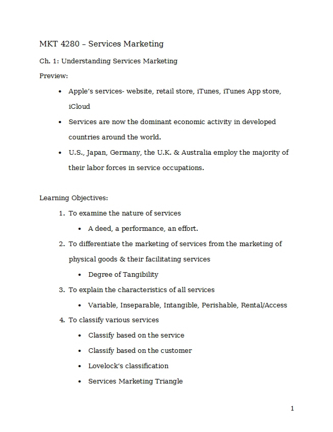 Insight into Services Marketing