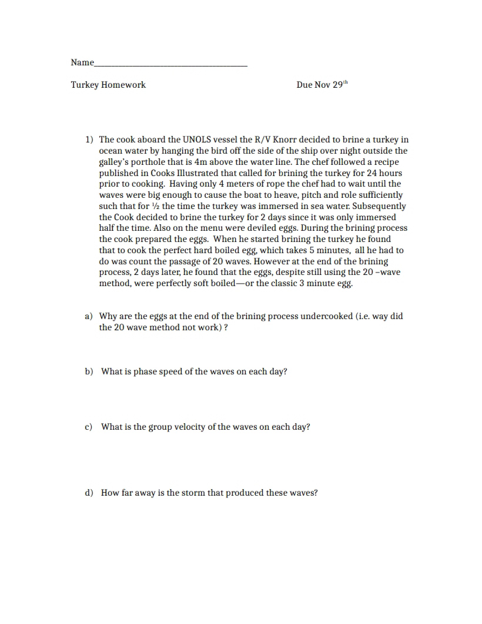 Class Homework