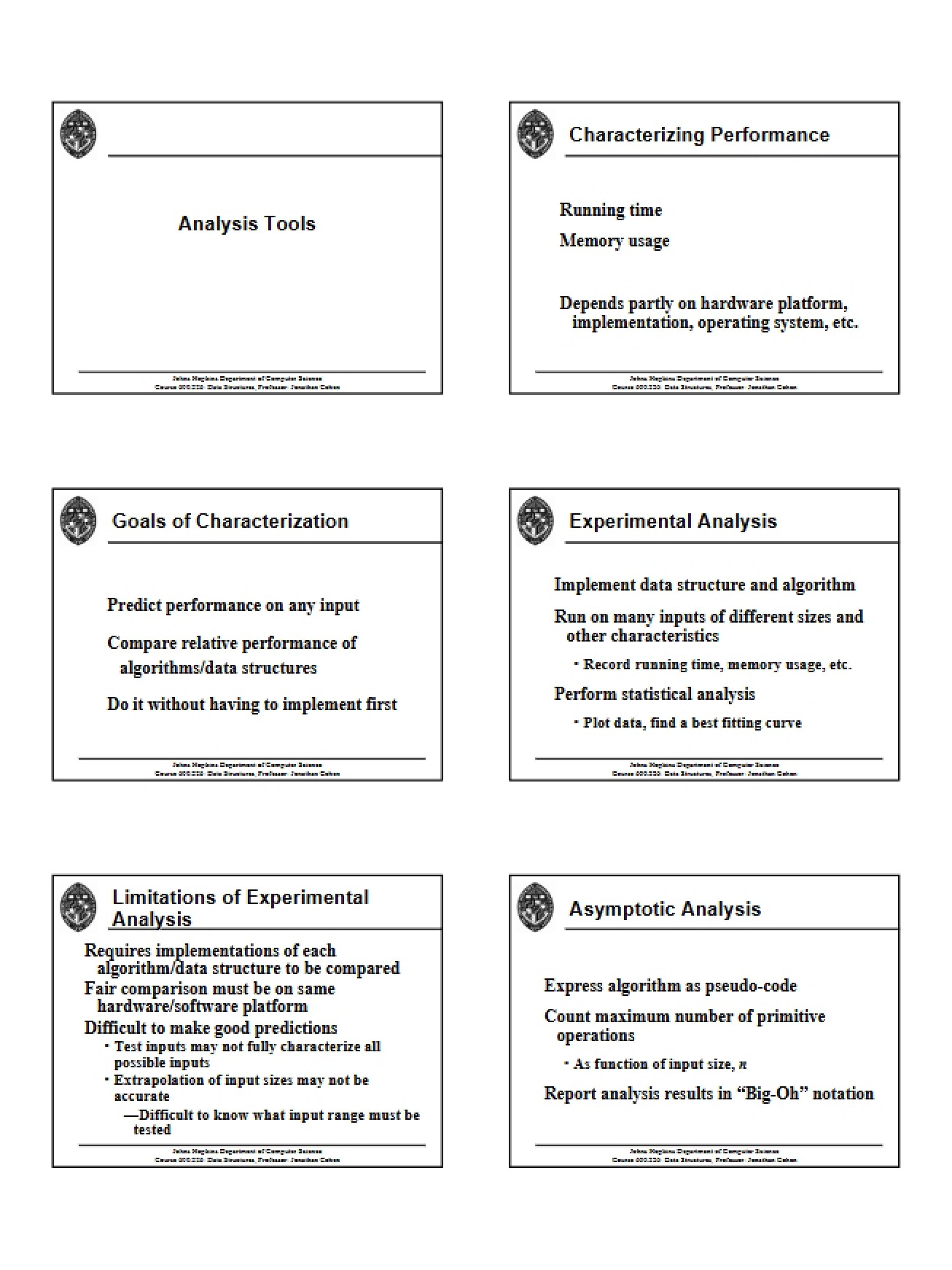Tools for Analysis