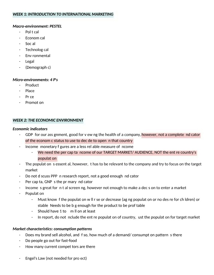 BUSINESS700252 - Introduction Notes