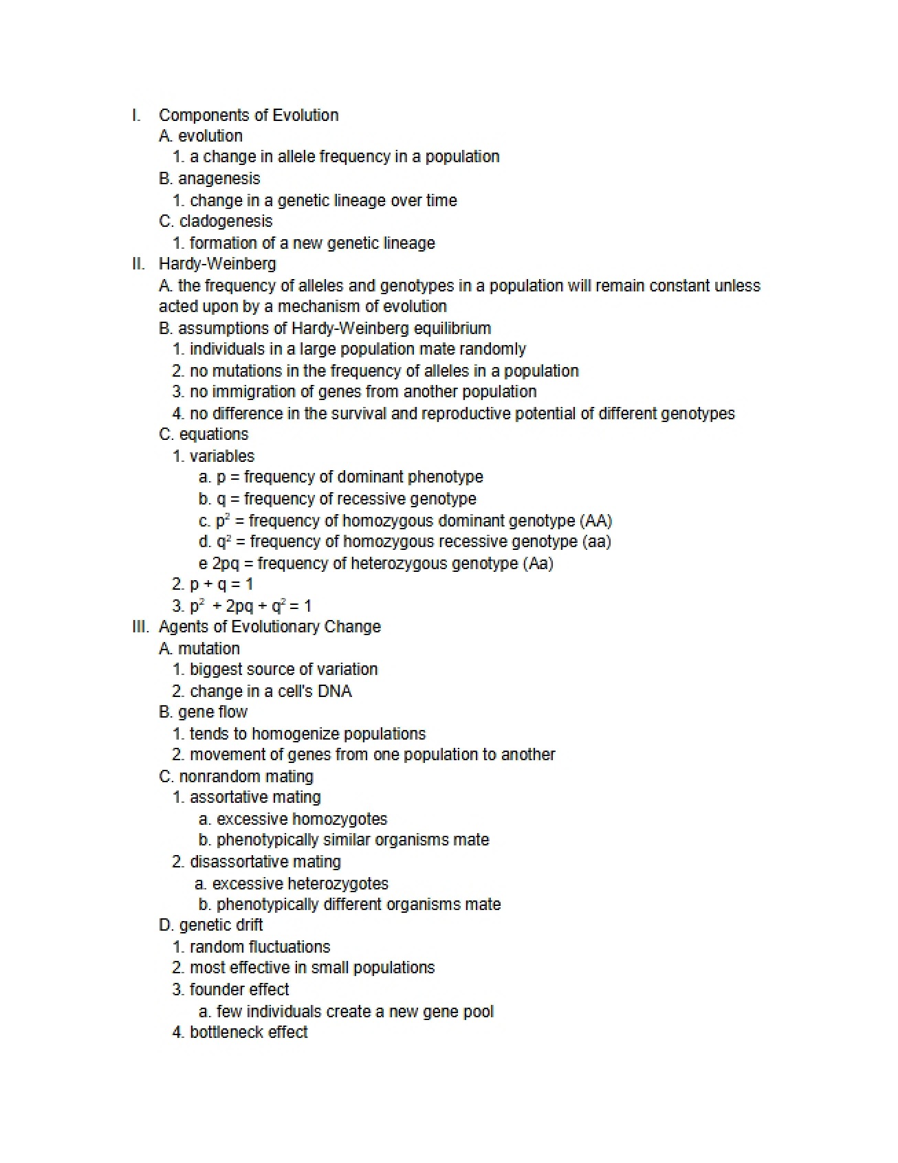 Evolutionary Components