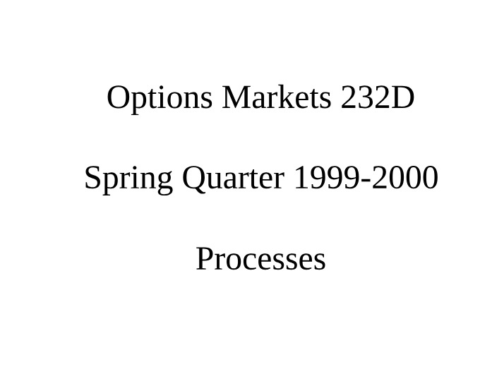 Yadav Lecture on Processes