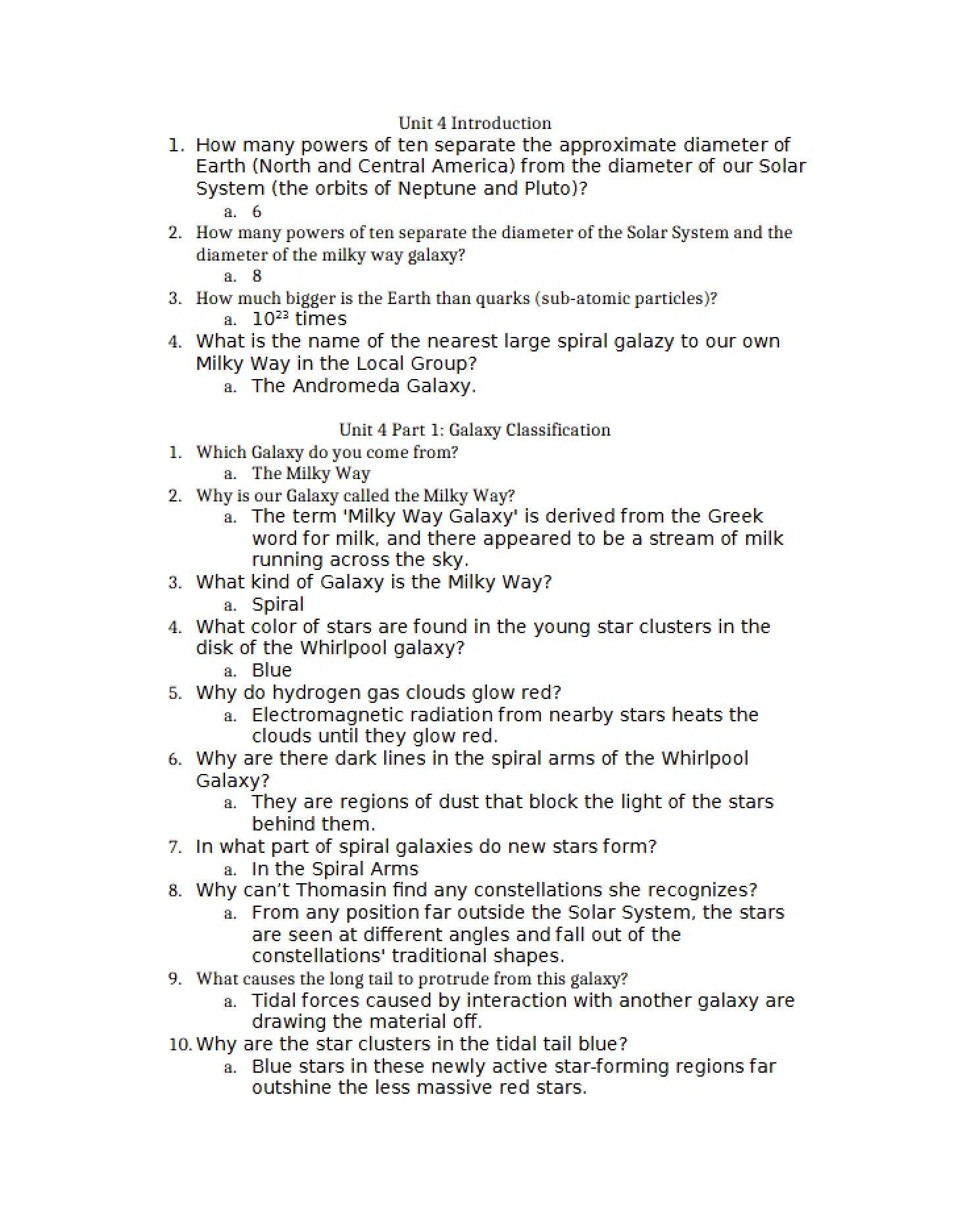 Review Materials