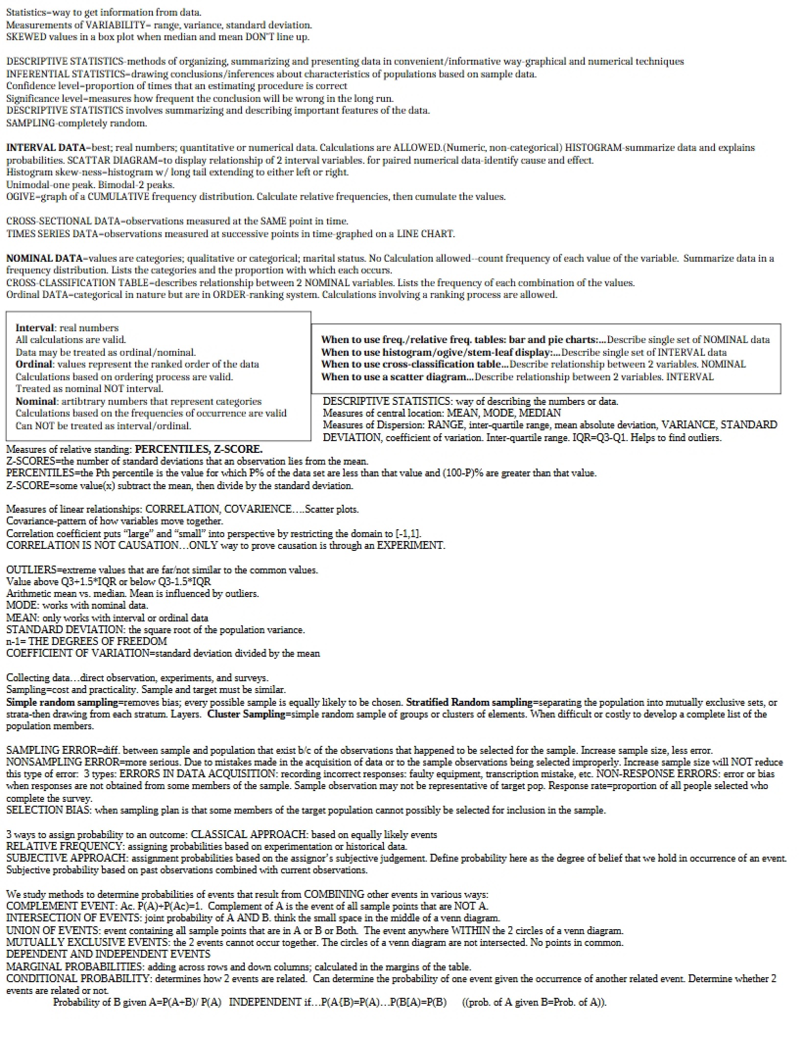 Statistics in Linear Programming
