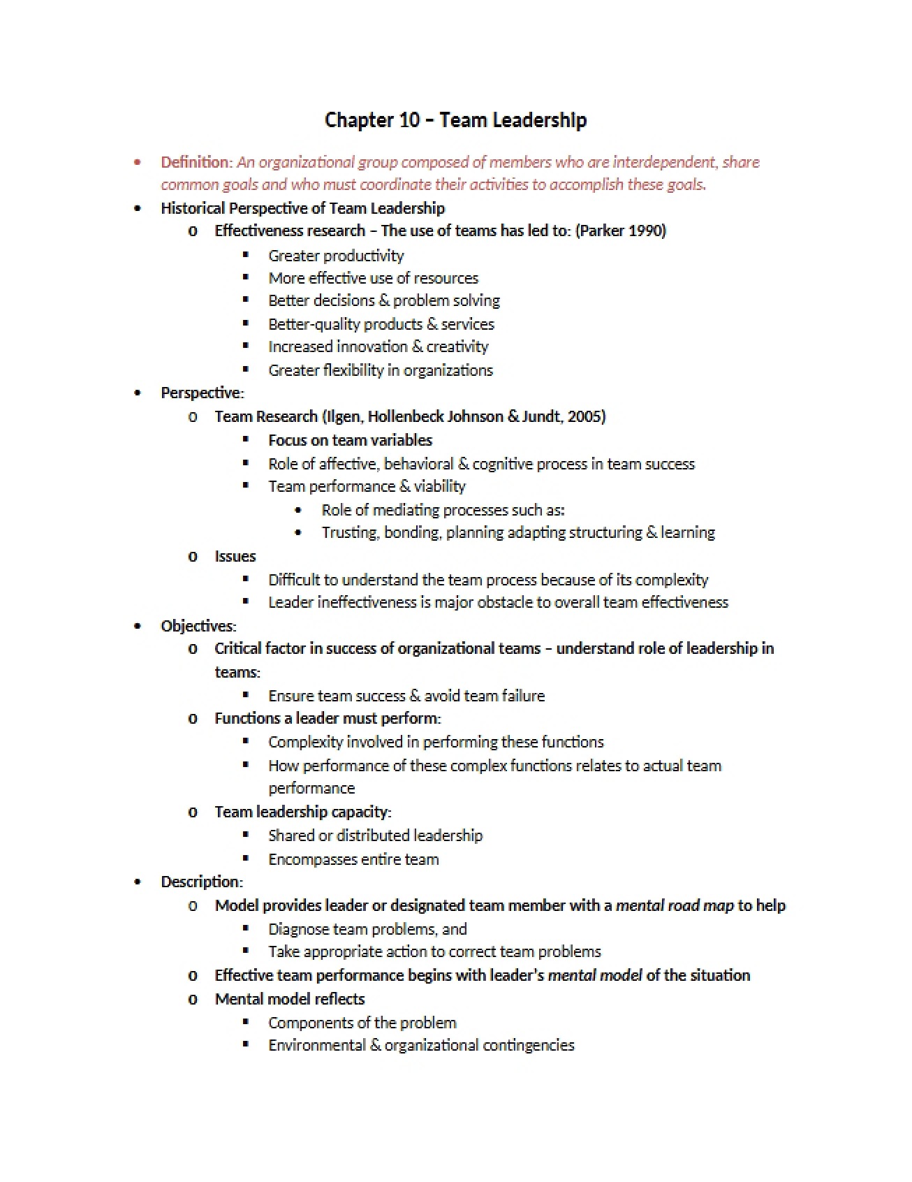 Leader Definition (Ch 1)