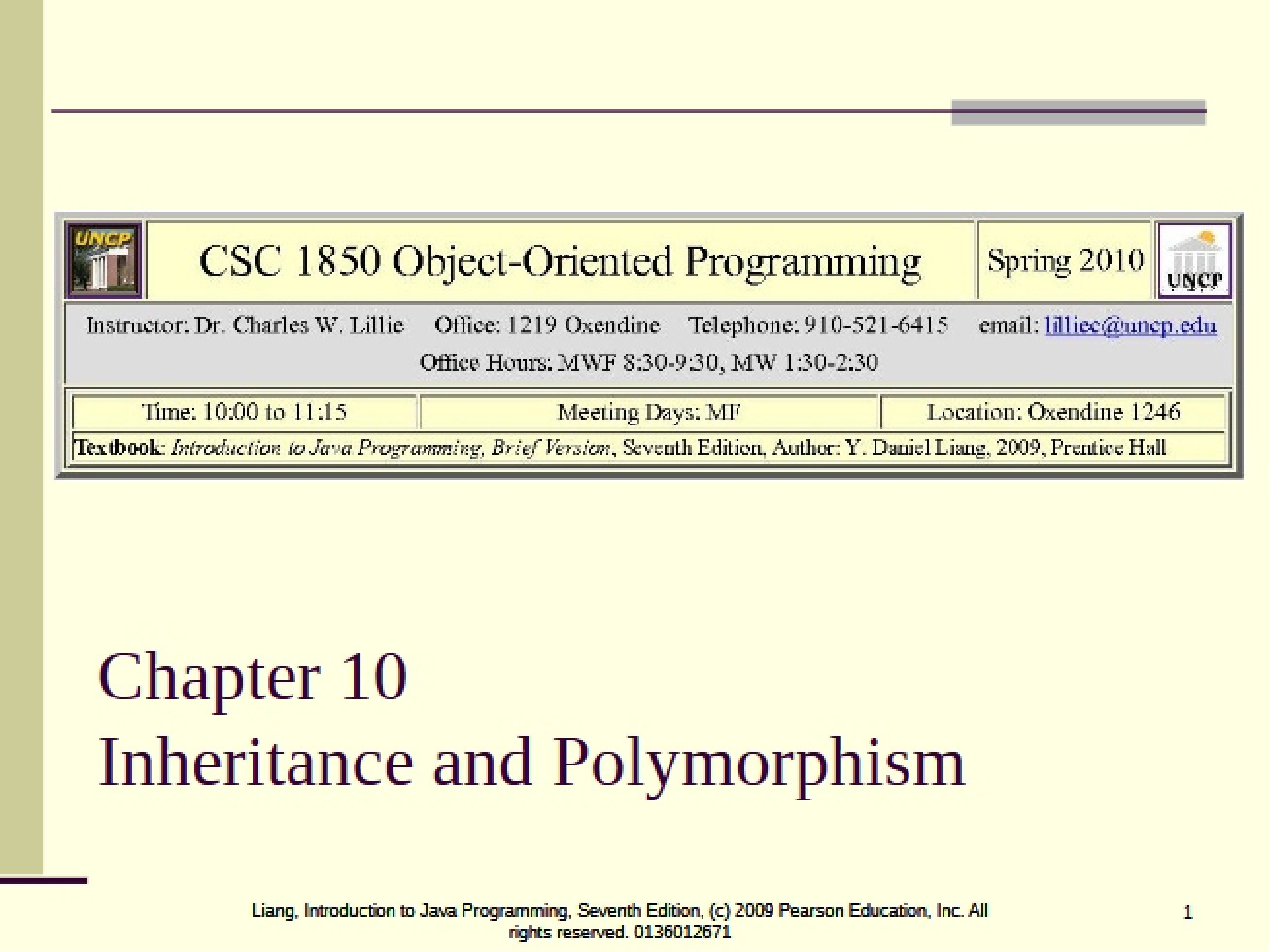 Polymorphism and Inheritance