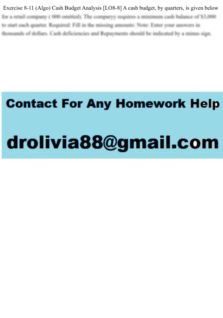 Nova Southeastern University Miscellaneous Accounting Exercises