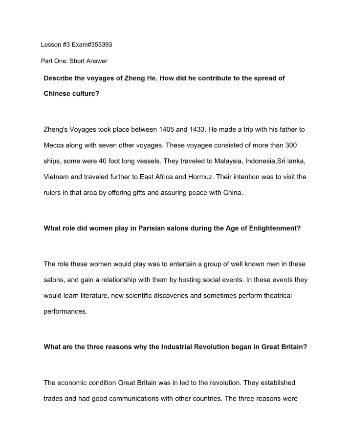 Spreading Peace and Chinese Culture - The Voyages of Zheng He