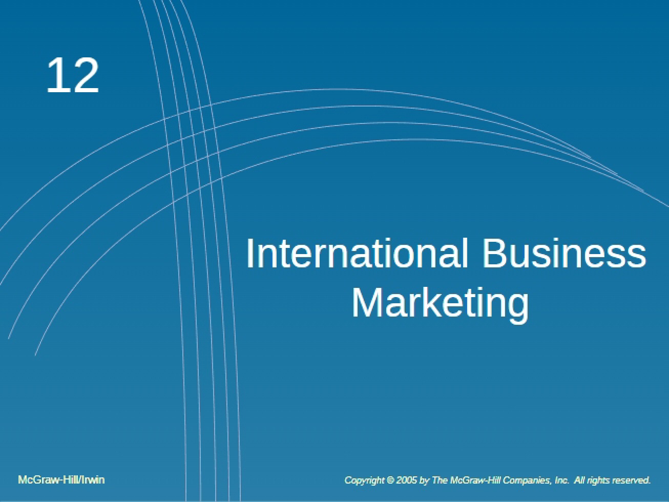 Marketing for International Business