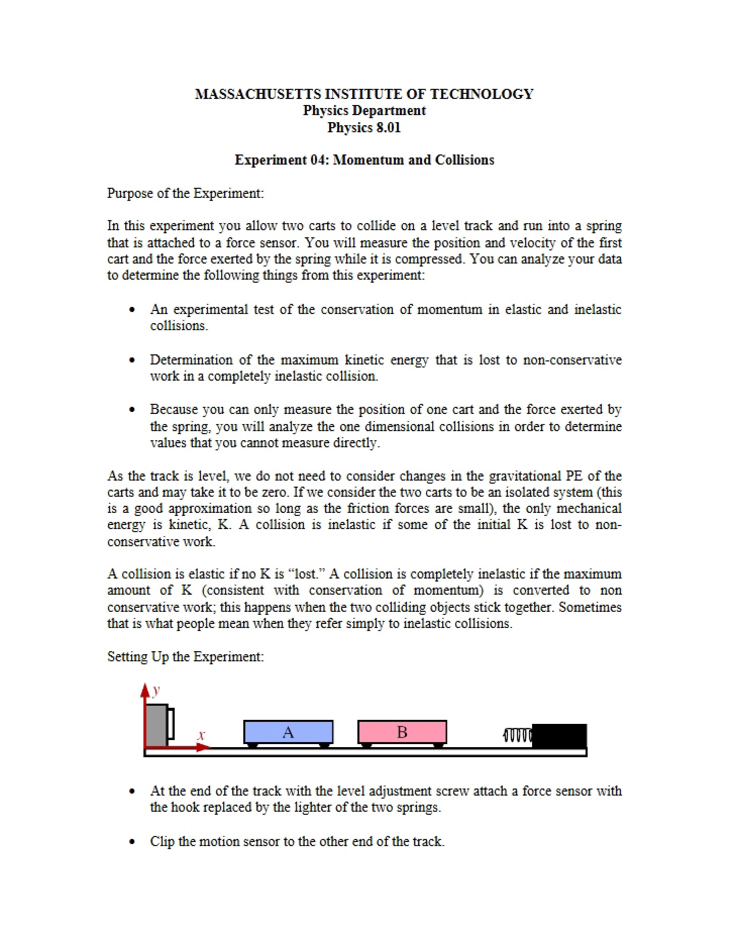 Collisions and Momentum