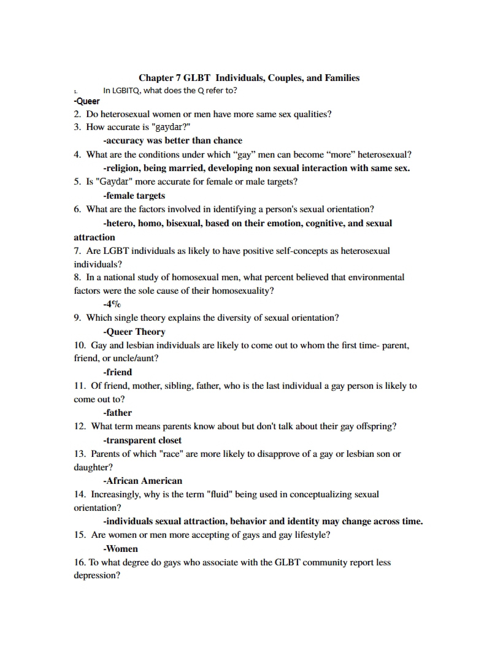 Courtship and Marriage Chapters 6-10