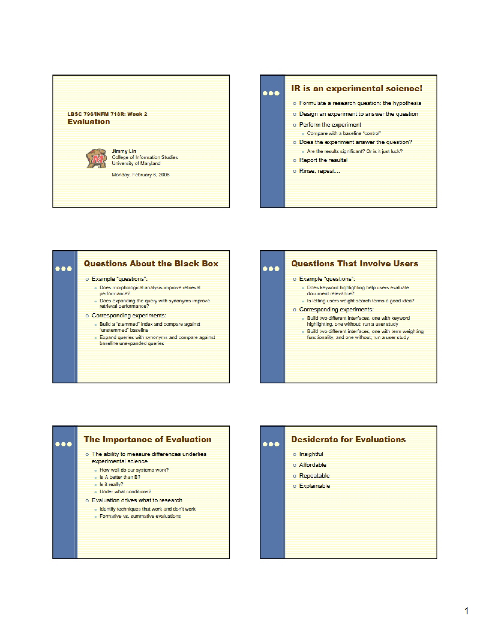Lecture 2 for LBSC 796