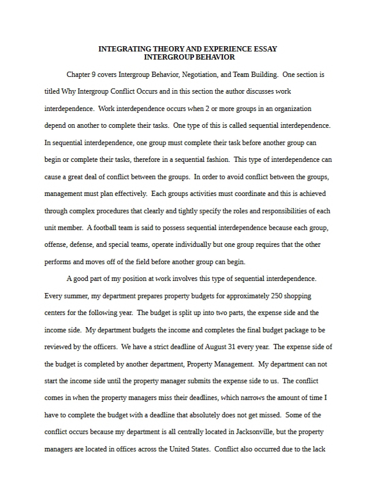 Organizational Theory Topics Review