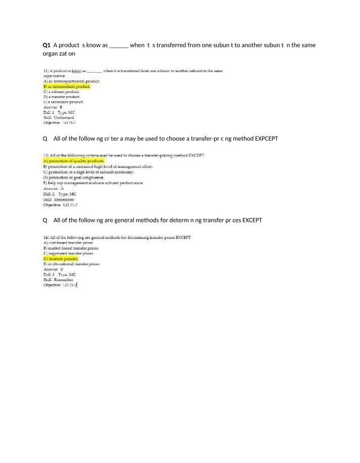 FINE442 - Final Questions