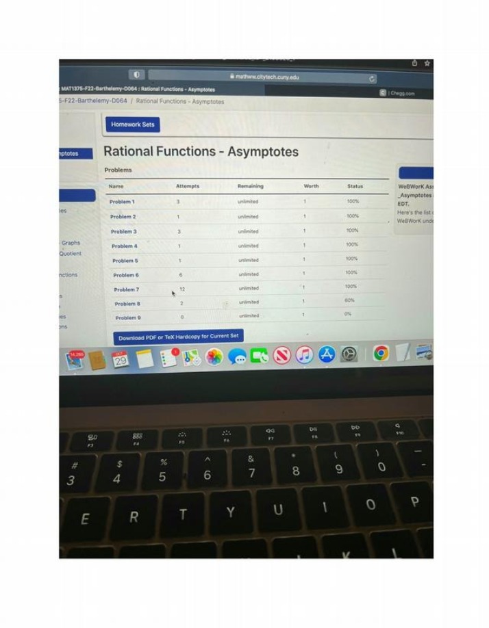 Notes and Homework for Rational Functions and Asymptotes