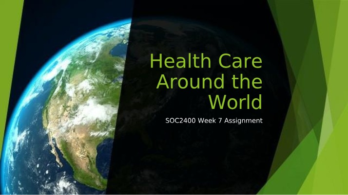 Comparing Health Care Systems