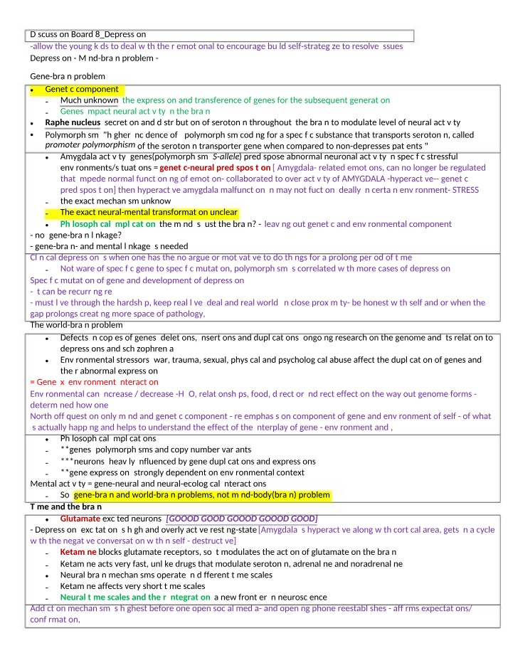PSY105 Notes - Week 8