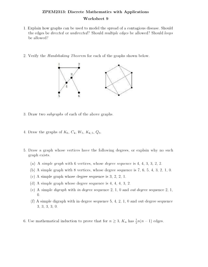 ZPEM2313 Worksheet 9