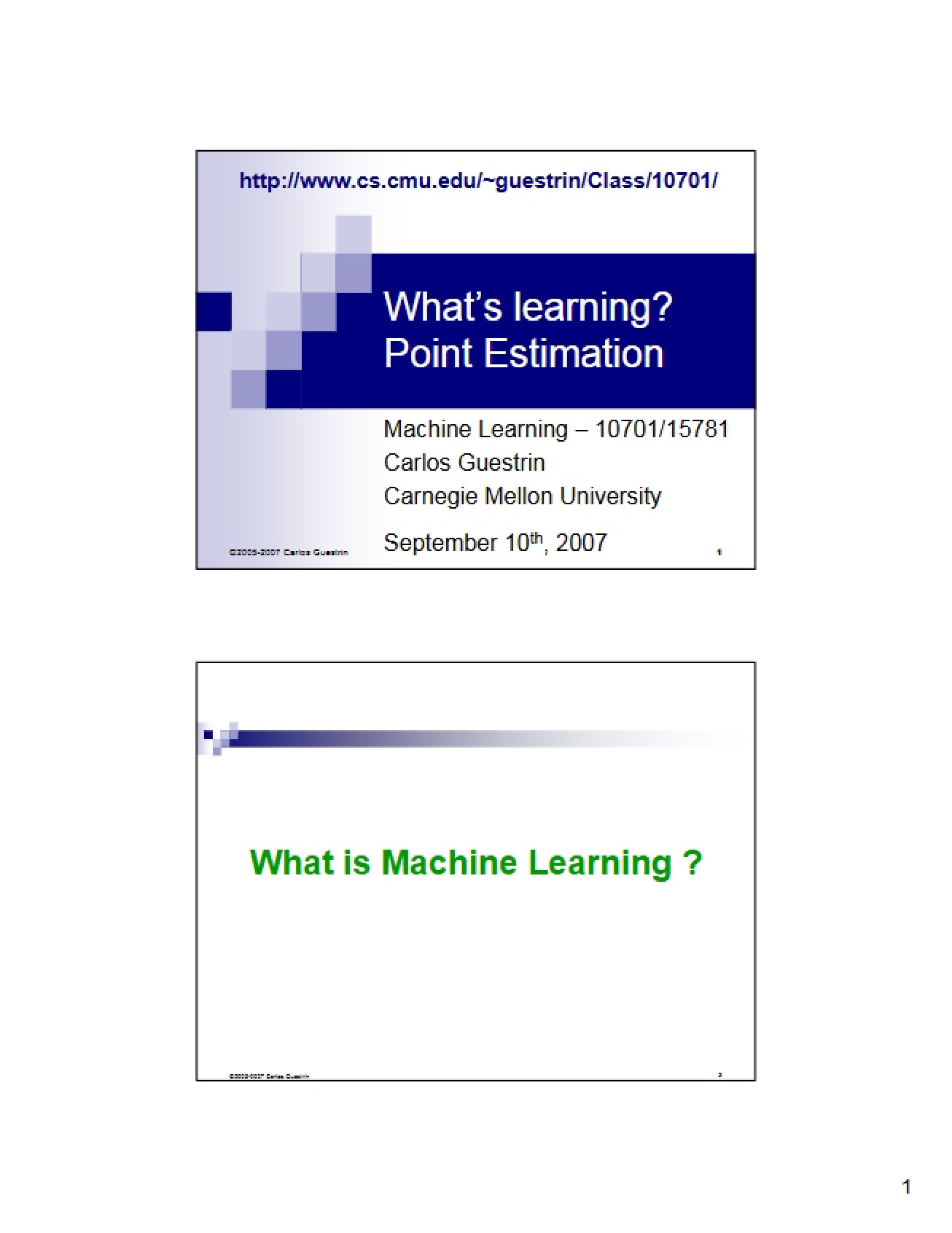 Part 3 Point Estimation Learning