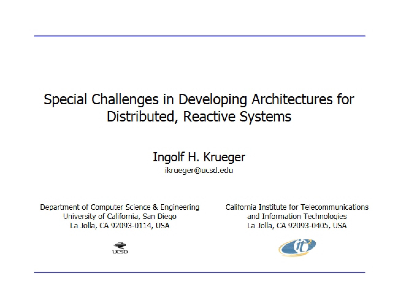 Architectural Development Challenges