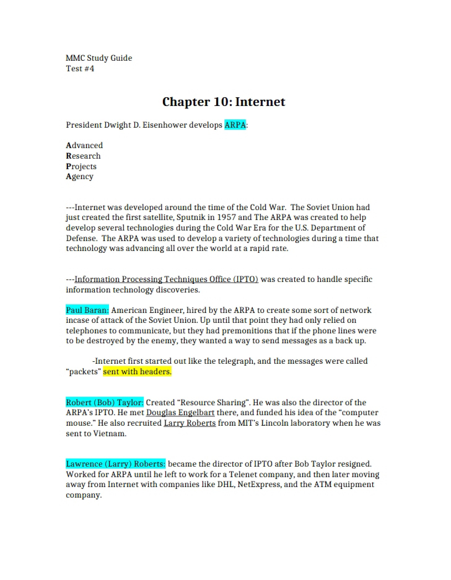 Internet Concepts (Chapter 10)